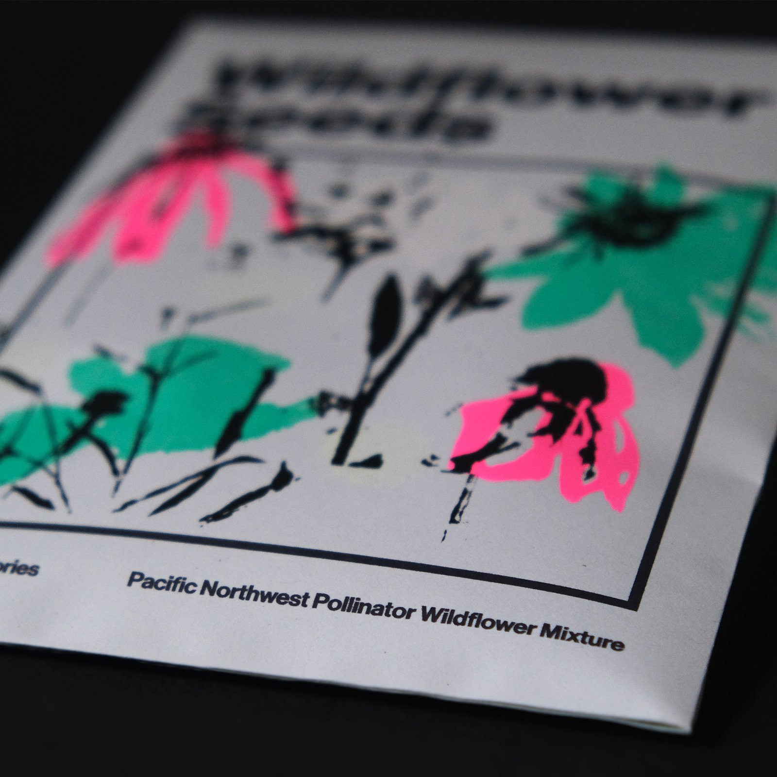Pacific Northwest Pollinator Wildflower Seeds & Silkscreen Print - Image 3